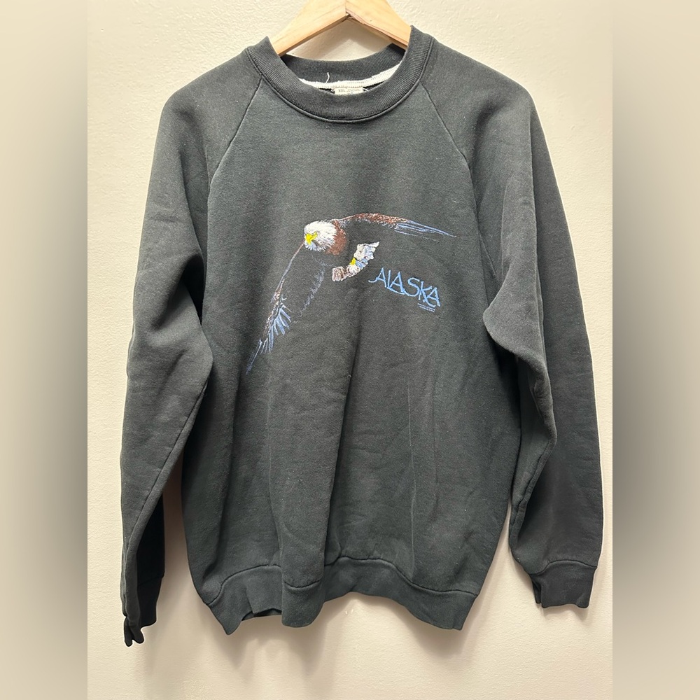(Sold) Vintage FOTL Alaska Eagle Nature Crewneck
